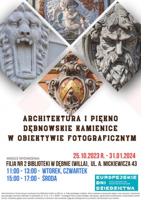 Wystawa „Architektura i piękno. Dębnowskie kamienice w obiektywie fotograficznym”