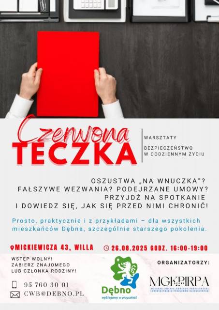 Warsztaty „Czerwona Teczka” – Bezpieczeństwo w codziennym życiu
