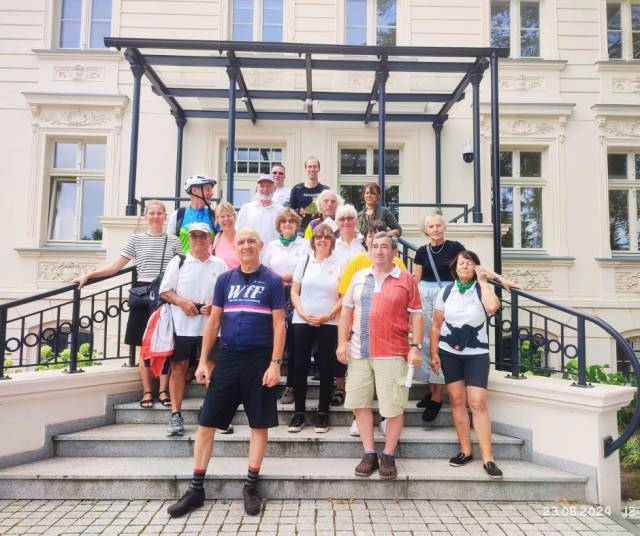 Visit of cyclists from Germany